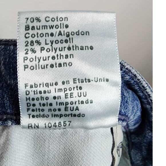 AG Adriano Goldschmeid The Stevie Cuff Slim Straight Cuffed Distressed Jeans 26 - Picture 8 of 9